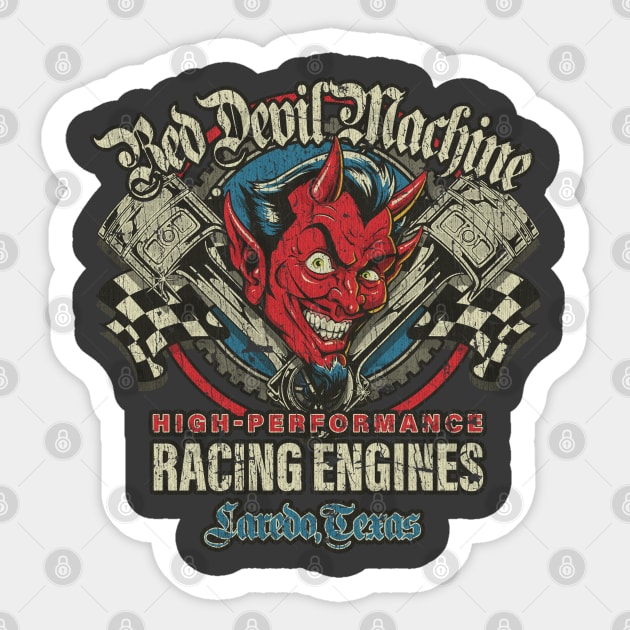 Red Devil Machine 1992 Sticker by JCD666